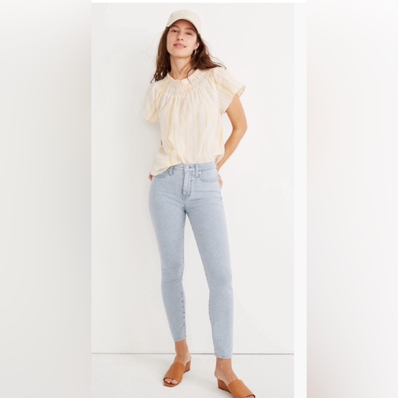 NWOT Size 29 High-Rise Skinny Crop Jeans in Piper Stripe. Sold out online! - Picture 3 of 5